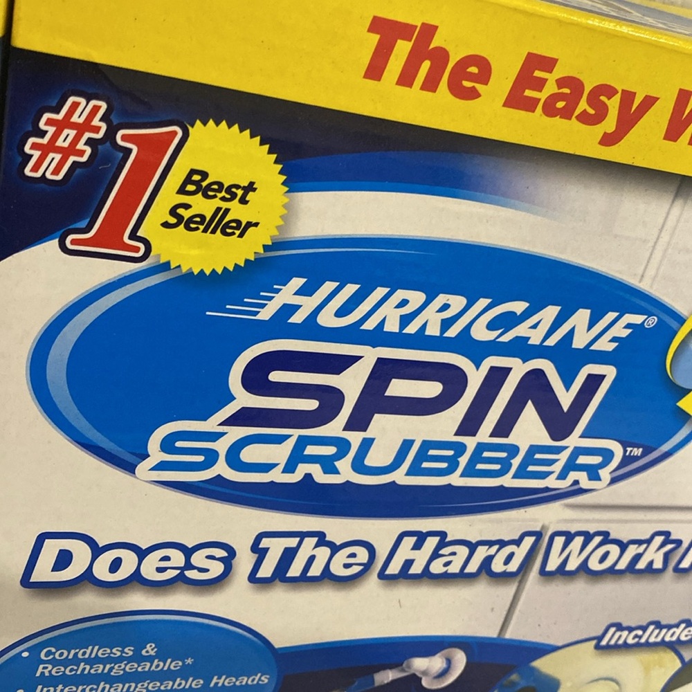 NWT Hurricane Spin Scrubber CordlessRechargeable Power Scrubber BulbHead1 Pack - Picture 7 of 11